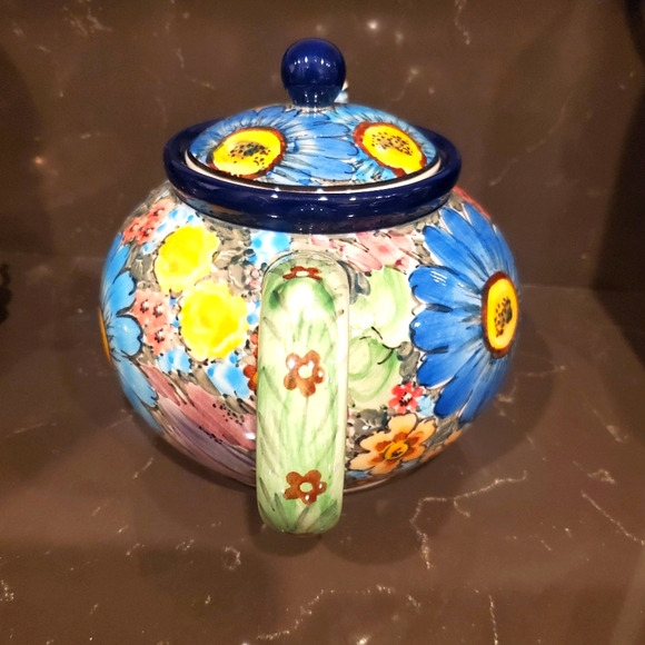 Unikat Ceramic Boleslawiec Artistic Teapot. - Picture 3 of 14